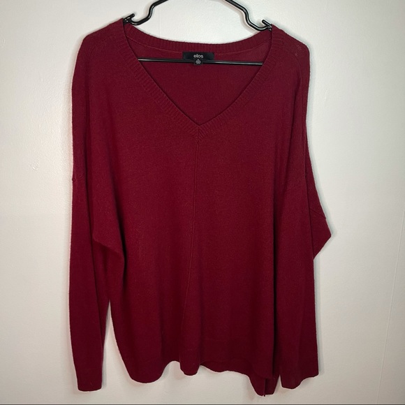 Ellos Red Sweater - Picture 1 of 7